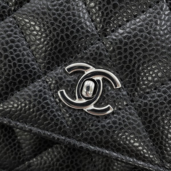 シャネル チェーンウォレット マトラッセ ココマーク キャビアスキン AP4241 CHANEL 財布 黒