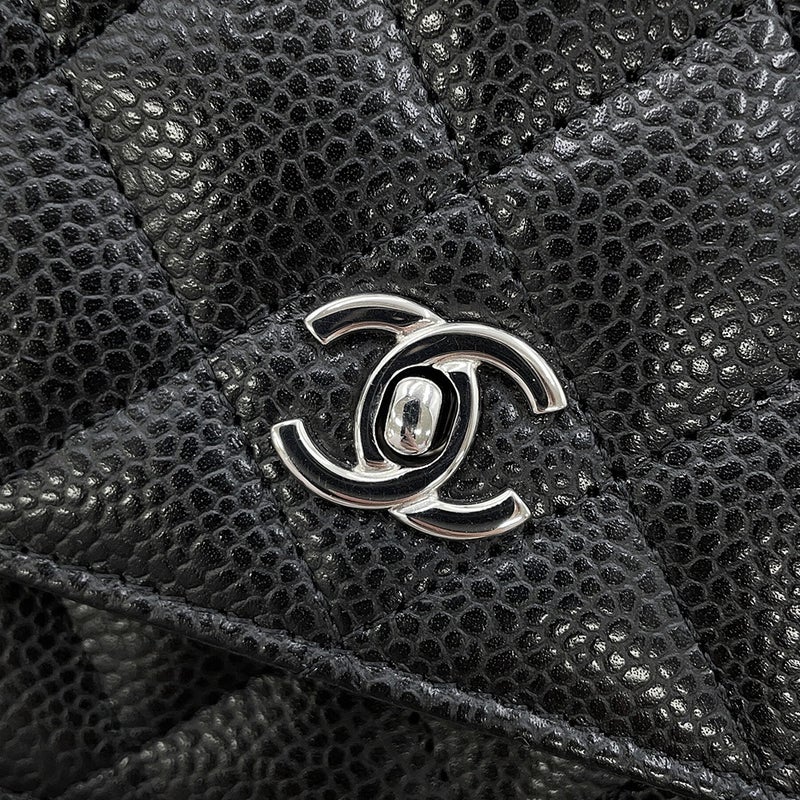シャネル チェーンウォレット マトラッセ ココマーク キャビアスキン AP4241 CHANEL 財布 黒