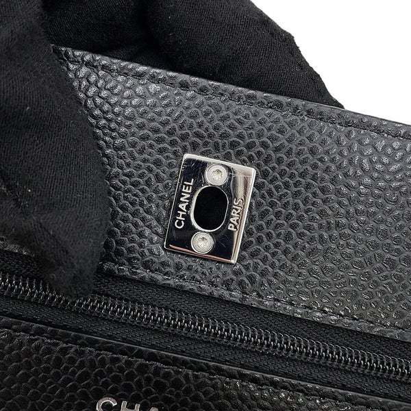 シャネル チェーンウォレット マトラッセ ココマーク キャビアスキン AP4241 CHANEL 財布 黒