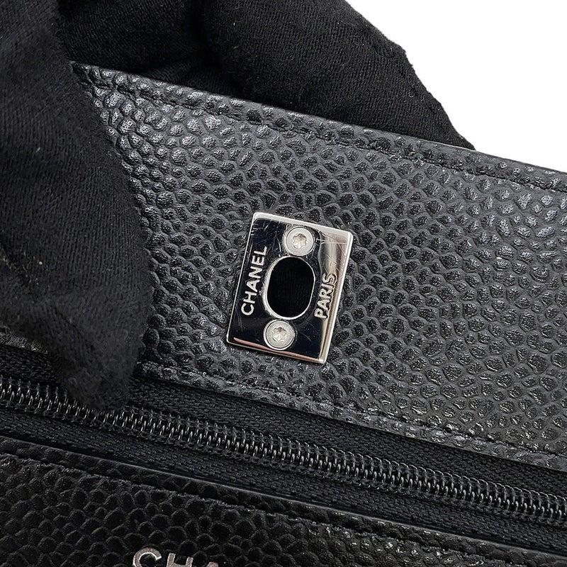 シャネル チェーンウォレット マトラッセ ココマーク キャビアスキン AP4241 CHANEL 財布 黒