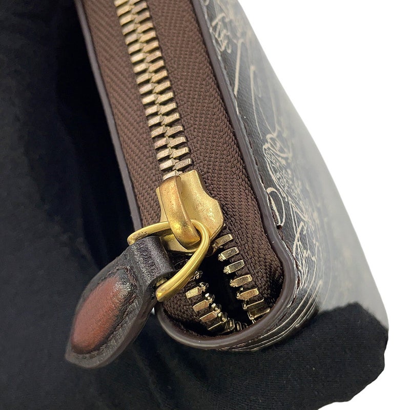 ベルルッティ 長財布 イタウバ トワル・マルブフ ロングジップウォレット レザー Berluti
