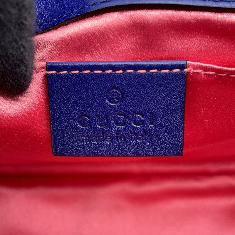 グッチ チェーンショルダーバッグ GGマーモント シェブロン ベロア スモール 446744 GUCCI