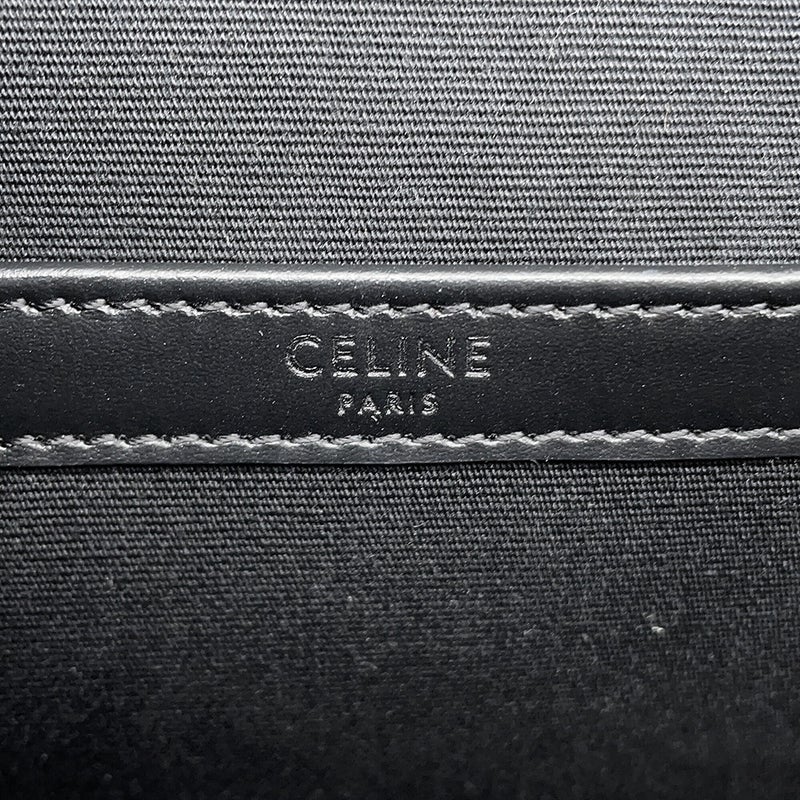セリーヌ ショルダーバッグ トリオンフ フラップ メッセンジャー PVC/レザー 111592ETH CELINE 黒