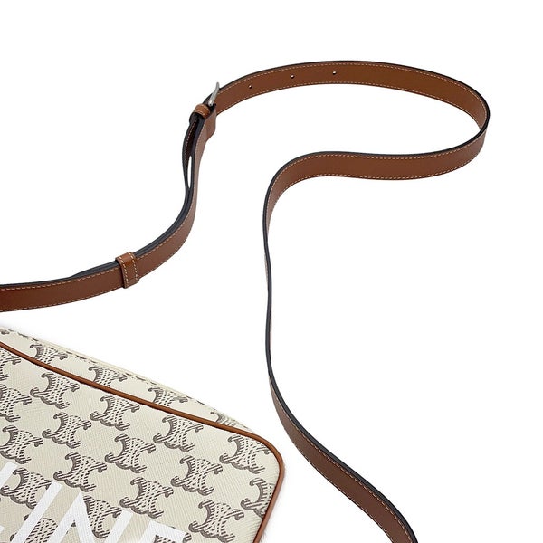 セリーヌ ショルダーバッグ トリオンフ ホリゾンタル ミディアム メッセンジャーバッグ PVC/レザー 194502 CELINE