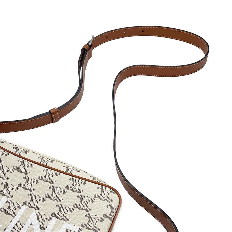 セリーヌ ショルダーバッグ トリオンフ ホリゾンタル ミディアム メッセンジャーバッグ PVC/レザー 194502 CELINE