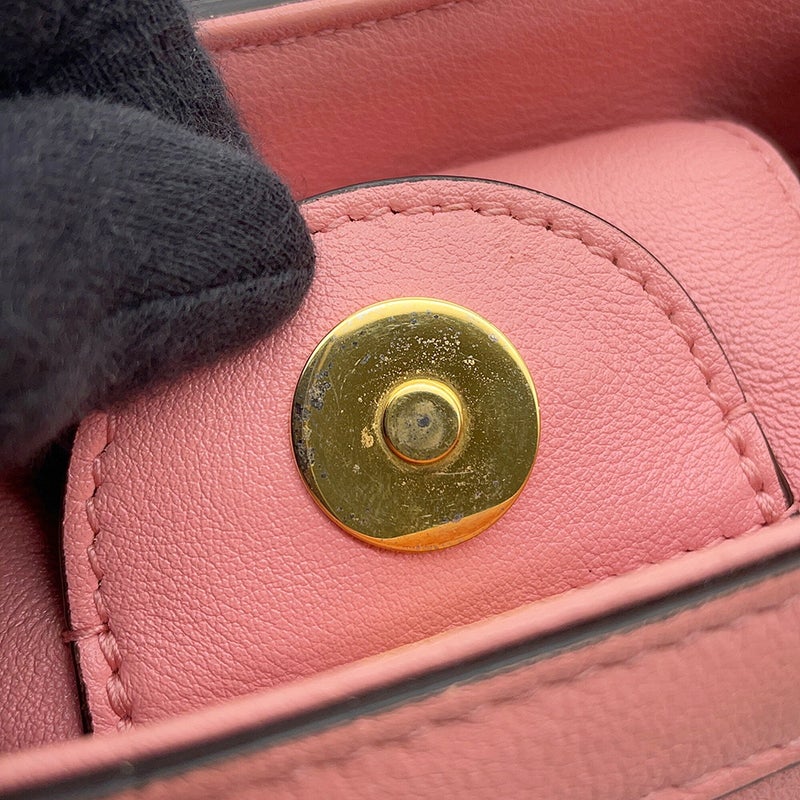 グッチ ハンドバッグ ダイアナ ミニ GG レザー/バンブー 655661 GUCCI 2wayショルダー
