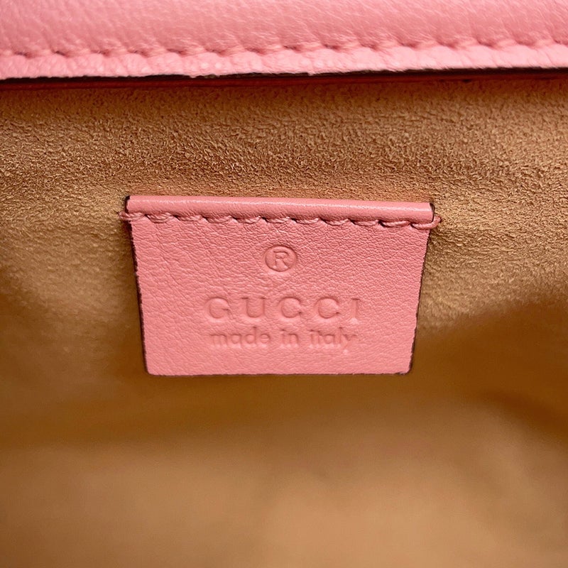 グッチ ハンドバッグ ダイアナ ミニ GG レザー/バンブー 655661 GUCCI 2wayショルダー
