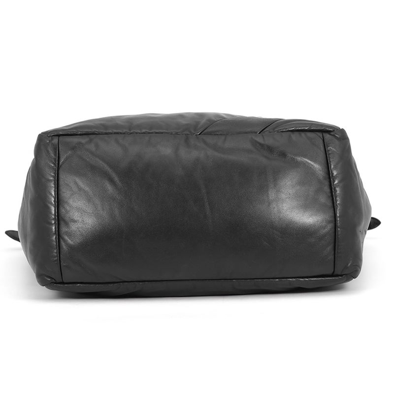 プラダ トートバッグ ロゴ レザー 1BG223 PRADA 黒