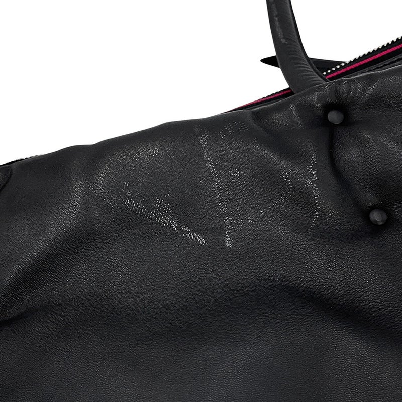 プラダ トートバッグ ロゴ レザー 1BG223 PRADA 黒