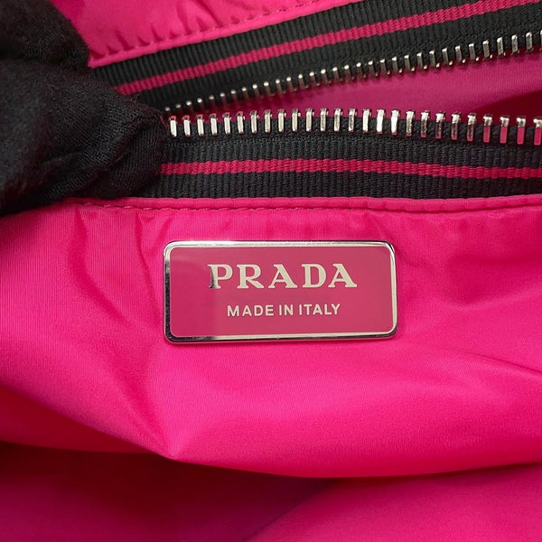 プラダ トートバッグ ロゴ レザー 1BG223 PRADA 黒
