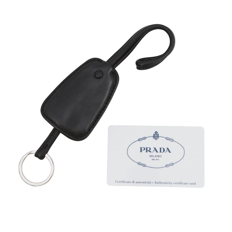 プラダ トートバッグ ロゴ レザー 1BG223 PRADA 黒