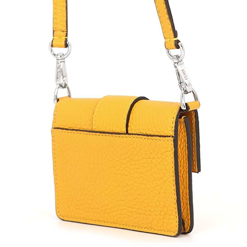 フェンディ ショルダーバッグ マイクロ フラット バゲット ショルダーポシェット レザー 7M0311 FENDI