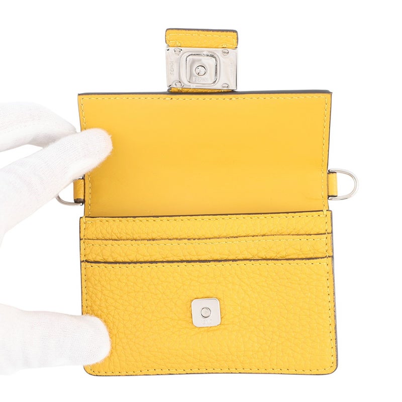 フェンディ ショルダーバッグ マイクロ フラット バゲット ショルダーポシェット レザー 7M0311 FENDI