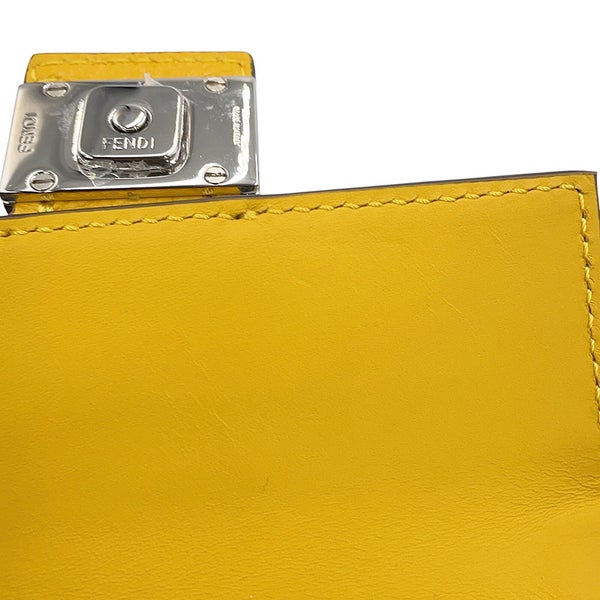 フェンディ ショルダーバッグ マイクロ フラット バゲット ショルダーポシェット レザー 7M0311 FENDI