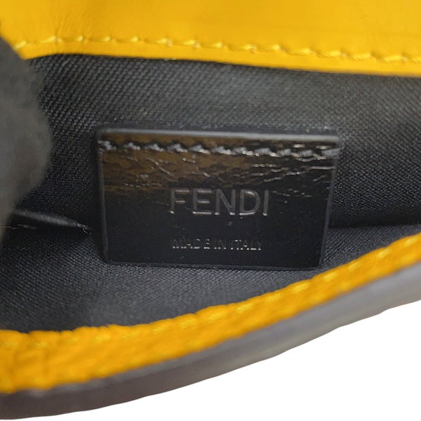 フェンディ ショルダーバッグ マイクロ フラット バゲット ショルダーポシェット レザー 7M0311 FENDI