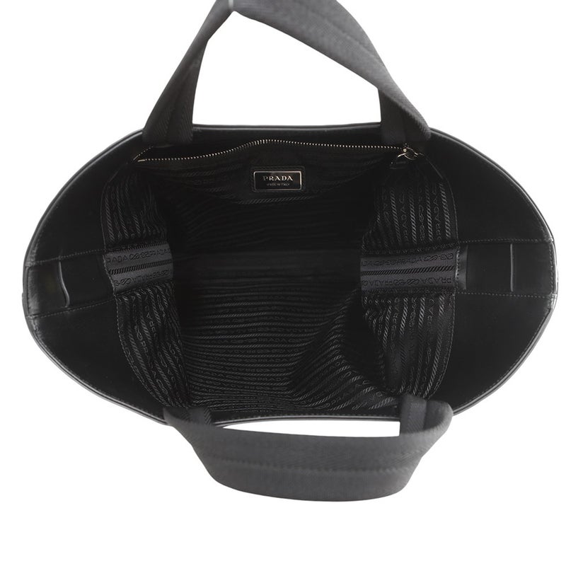 プラダ トートバッグ ショッピングバッグ ブラッシュドレザー キャンバス 2VG113 PRADA