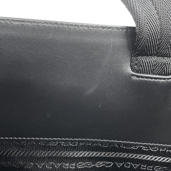 プラダ トートバッグ ショッピングバッグ ブラッシュドレザー キャンバス 2VG113 PRADA