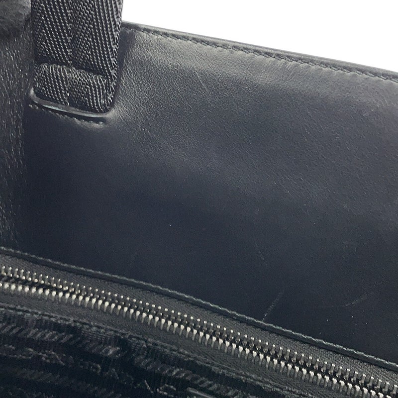 プラダ トートバッグ ショッピングバッグ ブラッシュドレザー キャンバス 2VG113 PRADA