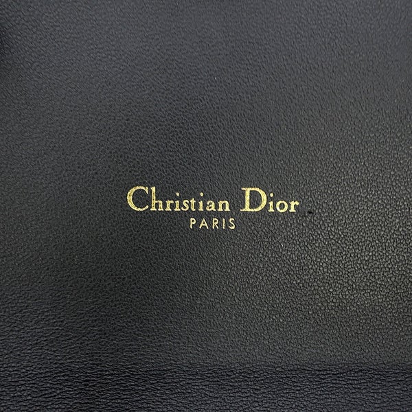 クリスチャン・ディオール チェーンウォレット カロ フラワープリント レザー S5134OBQJ Christian Dior 黒 セール品