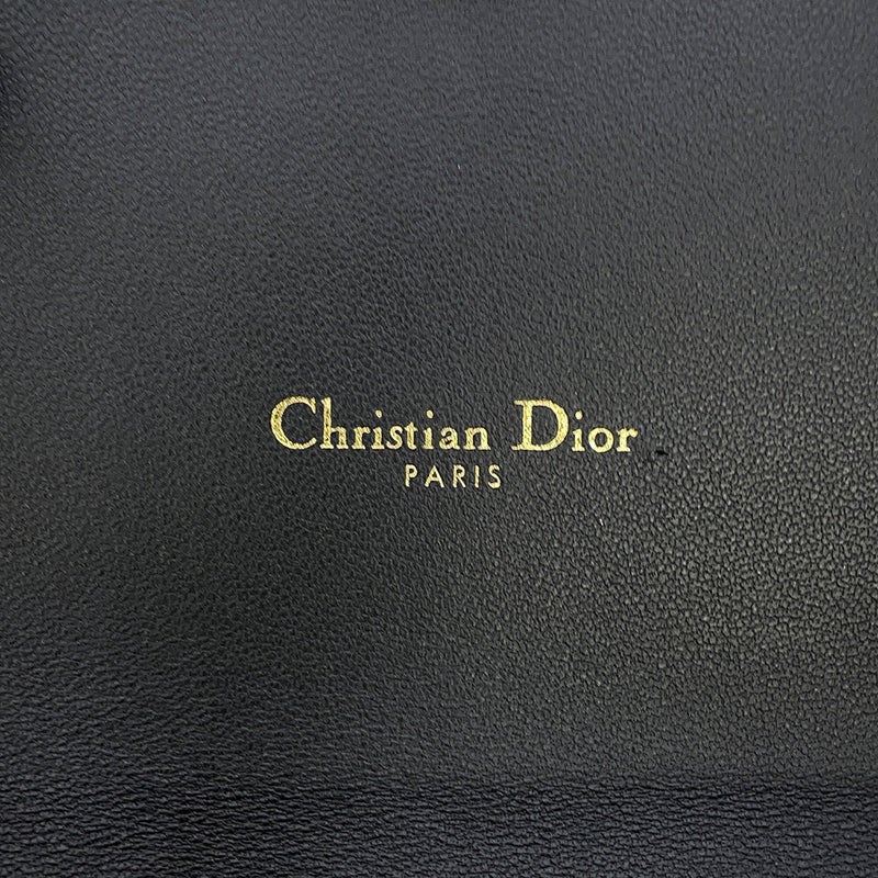 クリスチャン・ディオール チェーンウォレット カロ フラワープリント レザー S5134OBQJ Christian Dior 黒 セール品
