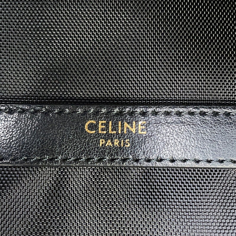 セリーヌ リュック クリスチャン・マークレーコラボ プリント バックパック キャンバス レザー CELINE 黒