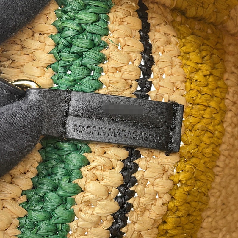 ロエベ トートバッグ フォントトート スモール ラフィア/レザー A685B61X04 LOEWE 2wayショルダーバッグ かごバッグ