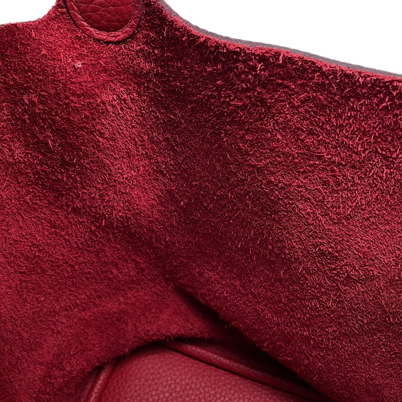 エルメス ハンドバッグ ピコタンロックMM ルージュカザック/シルバー金具 トリヨンクレマンス C刻印
