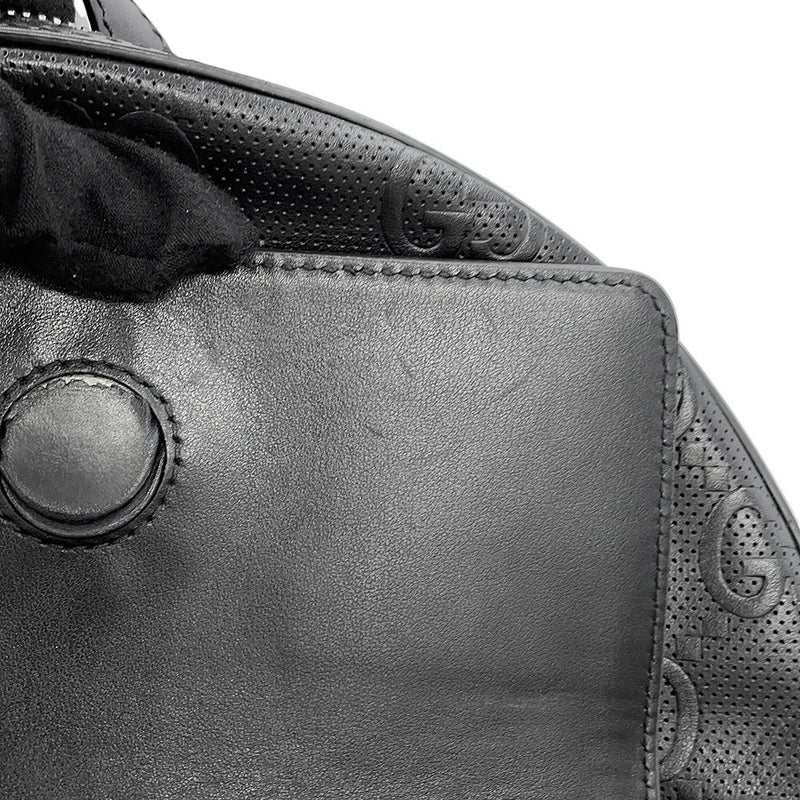グッチ リュック GGエンボス バックパック レザー 658579 GUCCI バッグ 黒 リュックサック
