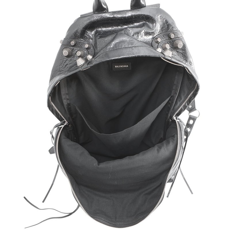 バレンシアガ リュック ル カゴール バックパック レザー 766297 BALENCIAGA リュックサック メンズ 黒