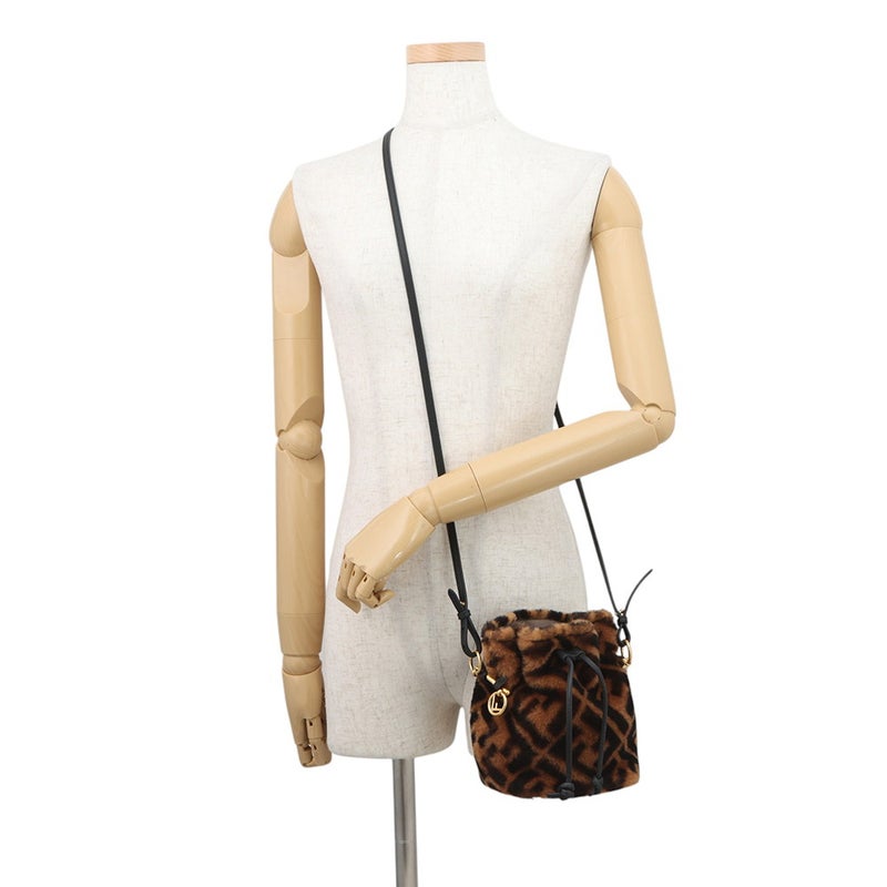 フェンディ ショルダーバッグ モントレゾール ミニ ムートン 8BS010 FENDI バッグ 2way