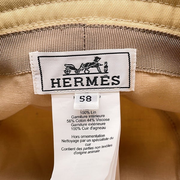 エルメス ハット  マイロ・パノラマ シェーヌ・ダンク  シグネチャーパッチ サイズ58 HERMES 帽子 バケットハット