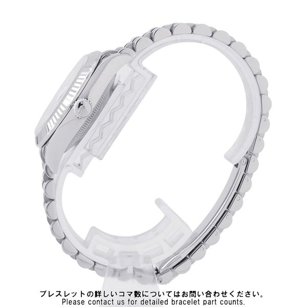 ロレックス デイトジャスト31 SS/K18WG ホワイトゴールド 10Pダイヤ 278274G 腕時計 ホワイトマザーオブパール文字盤