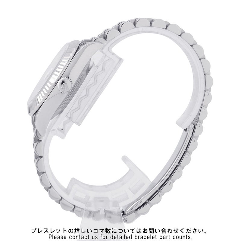 ロレックス デイトジャスト31 SS/K18WG ホワイトゴールド 10Pダイヤ 278274G 腕時計 ホワイトマザーオブパール文字盤