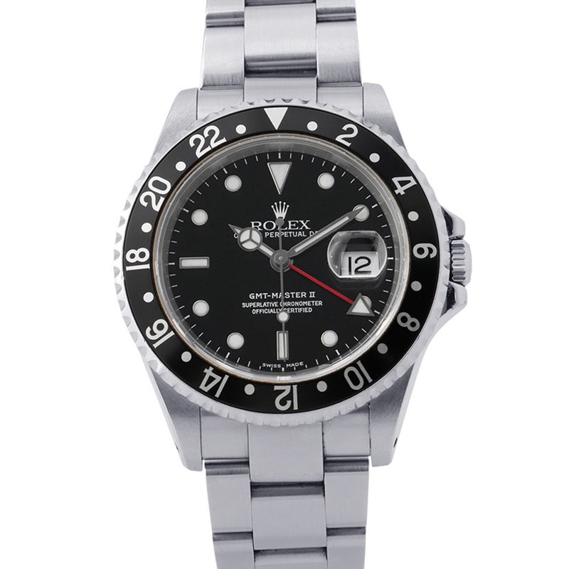 ロレックス GMTマスター2 デイト Y番 16710 ROLEX 腕時計 ウォッチ 黒文字盤