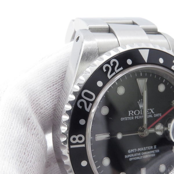ロレックス GMTマスター2 デイト Y番 16710 ROLEX 腕時計 ウォッチ 黒文字盤