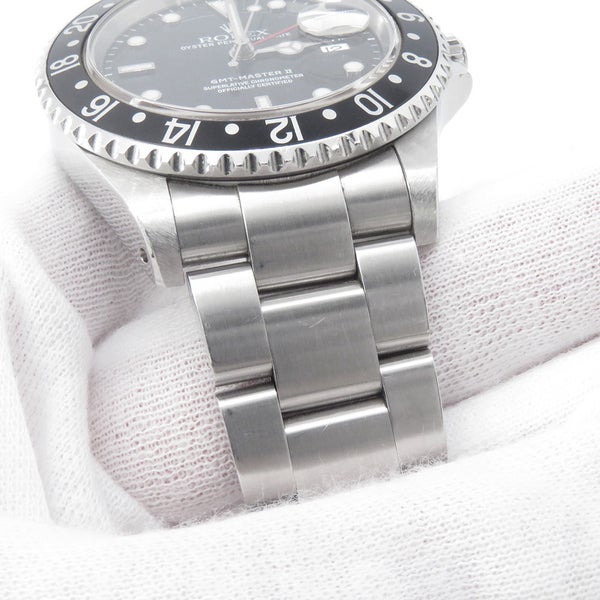 ロレックス GMTマスター2 デイト Y番 16710 ROLEX 腕時計 ウォッチ 黒文字盤