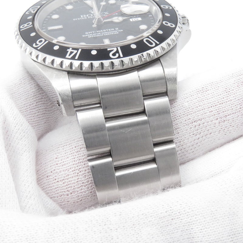 ロレックス GMTマスター2 デイト Y番 16710 ROLEX 腕時計 ウォッチ 黒文字盤