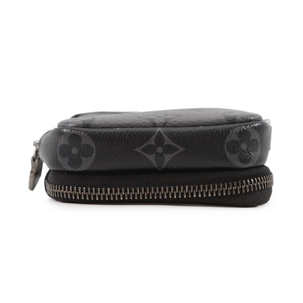 ルイヴィトン ショルダーバッグ モノグラム・エクリプス リバース ダブル フォン ポーチ M69534 LOUIS VUITTON 黒 ブラック
