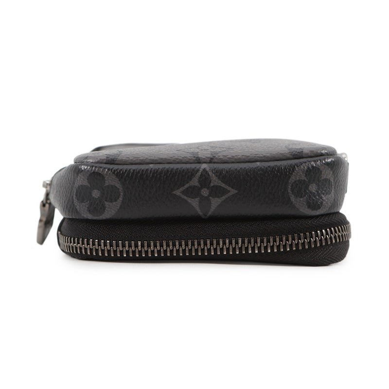 ルイヴィトン ショルダーバッグ モノグラム・エクリプス リバース ダブル フォン ポーチ M69534 LOUIS VUITTON 黒 ブラック