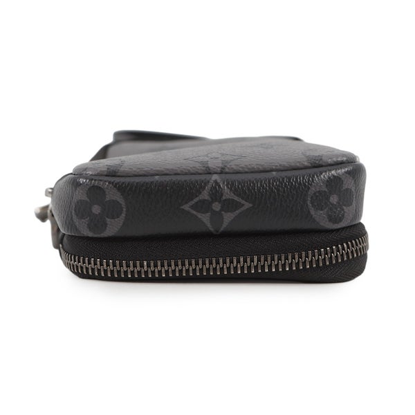 ルイヴィトン ショルダーバッグ モノグラム・エクリプス リバース ダブル フォン ポーチ M69534 LOUIS VUITTON 黒 ブラック