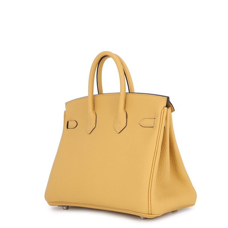 エルメス バーキン25 パイユ/シルバー金具 トゴ G刻印 HERMES Birkin ハンドバッグ