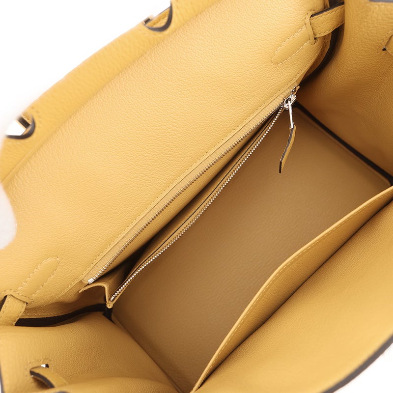 エルメス バーキン25 パイユ/シルバー金具 トゴ G刻印 HERMES Birkin ハンドバッグ