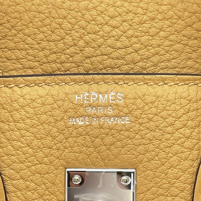エルメス バーキン25 パイユ/シルバー金具 トゴ G刻印 HERMES Birkin ハンドバッグ