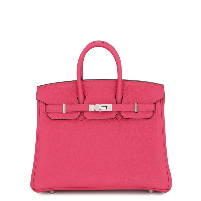 エルメス バーキン25 ローズメキシコ/シルバー金具 トゴ G刻印 HERMES Birkin ハンドバッグ
