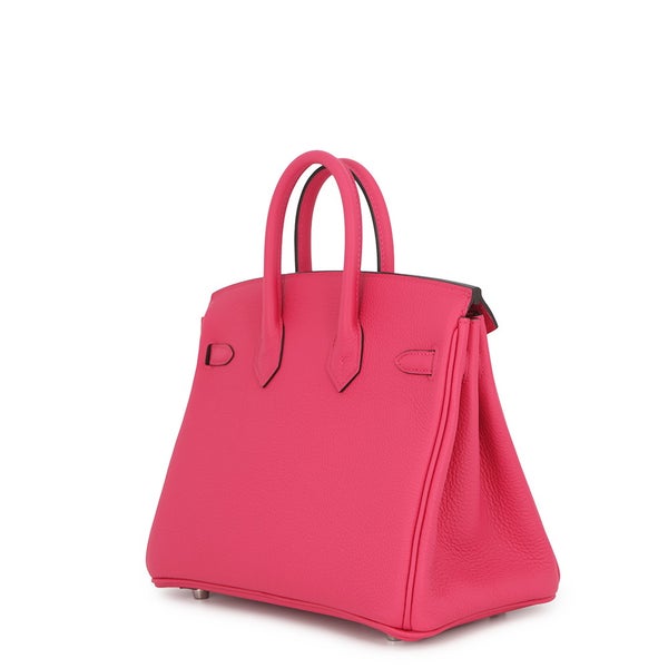 エルメス バーキン25 ローズメキシコ/シルバー金具 トゴ G刻印 HERMES Birkin ハンドバッグ