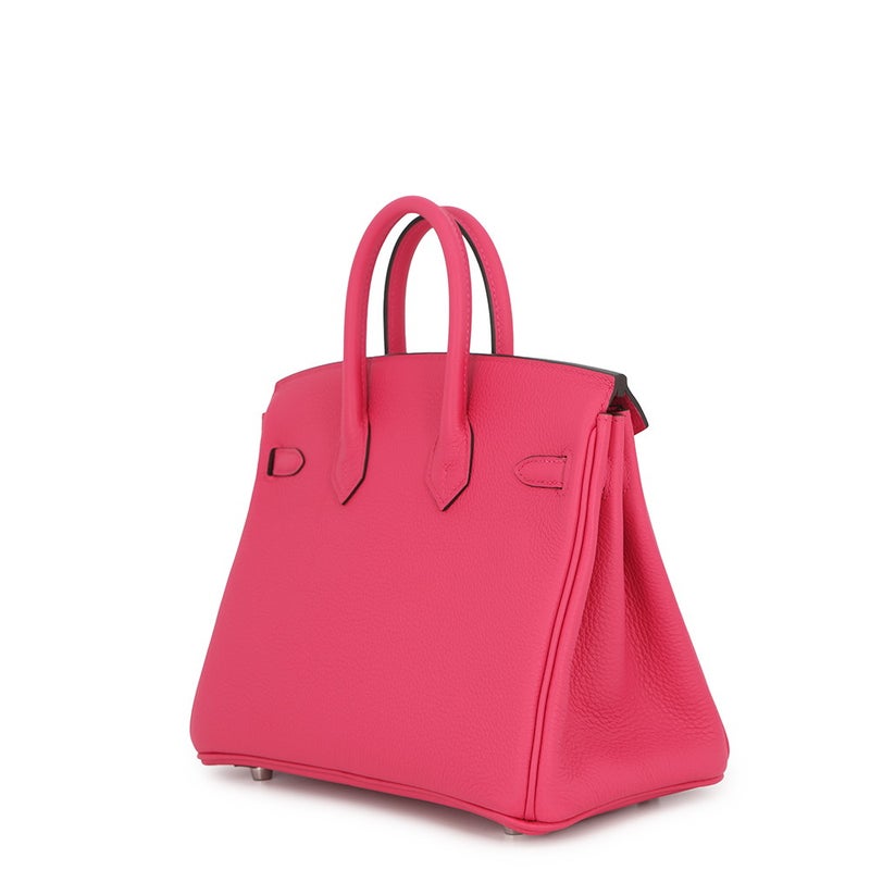 エルメス バーキン25 ローズメキシコ/シルバー金具 トゴ G刻印 HERMES Birkin ハンドバッグ