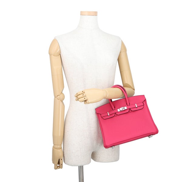 エルメス バーキン25 ローズメキシコ/シルバー金具 トゴ G刻印 HERMES Birkin ハンドバッグ