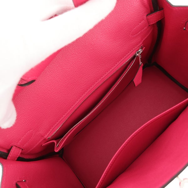 エルメス バーキン25 ローズメキシコ/シルバー金具 トゴ G刻印 HERMES Birkin ハンドバッグ