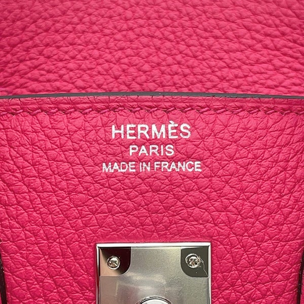 エルメス バーキン25 ローズメキシコ/シルバー金具 トゴ G刻印 HERMES Birkin ハンドバッグ