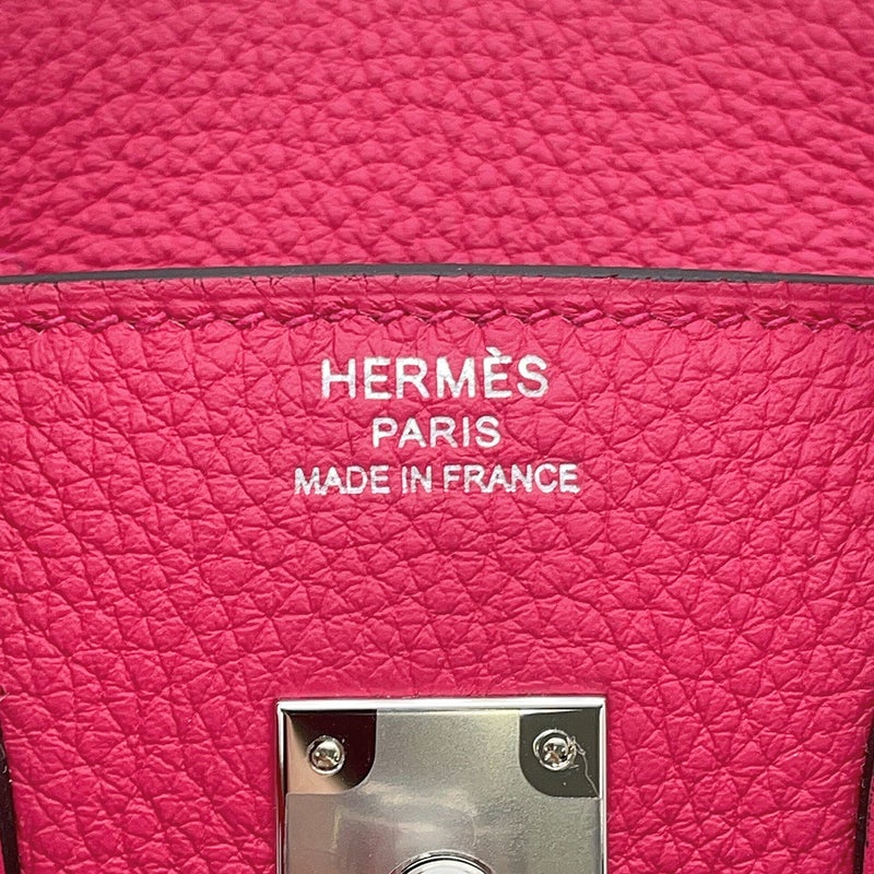 エルメス バーキン25 ローズメキシコ/シルバー金具 トゴ G刻印 HERMES Birkin ハンドバッグ